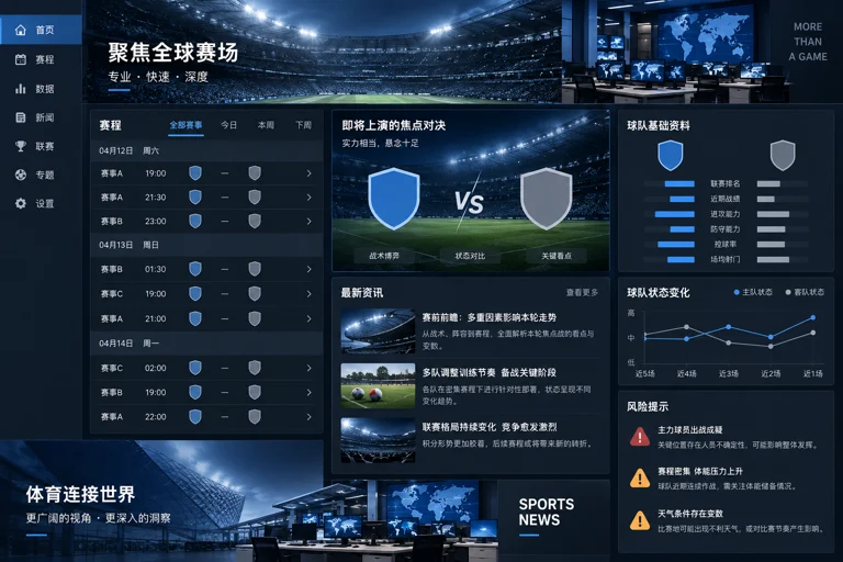 爱游戏赛事前瞻资讯页面展示比赛信息与风险提示